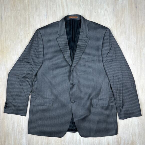 Michael Kors Marshall Field's Pinstripe Two Button 100% Wool Men's Blazer 46R